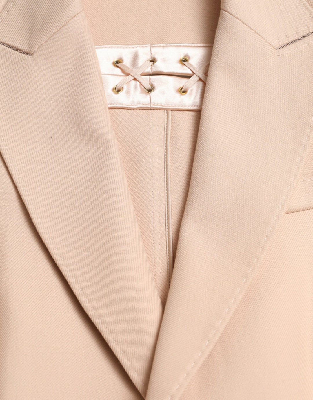 Dolce &amp; Gabbana Trench Coats - Beige Cotton Single Breasted Long Coat Jacket