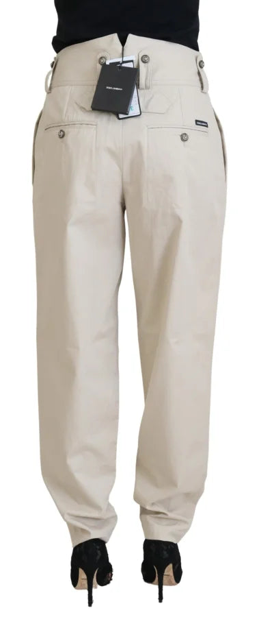 Dolce & Gabbana Beige Cotton Women Cargo Pants