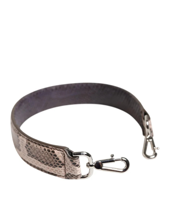 Dolce & Gabbana - Beige Exotic Leather Handbag Accessory Shoulder Strap