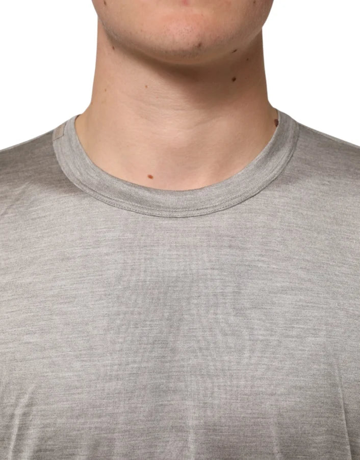 Dolce & Gabbana Beige Hazelnut Cotton Shortsleeve Shirt T-shirt