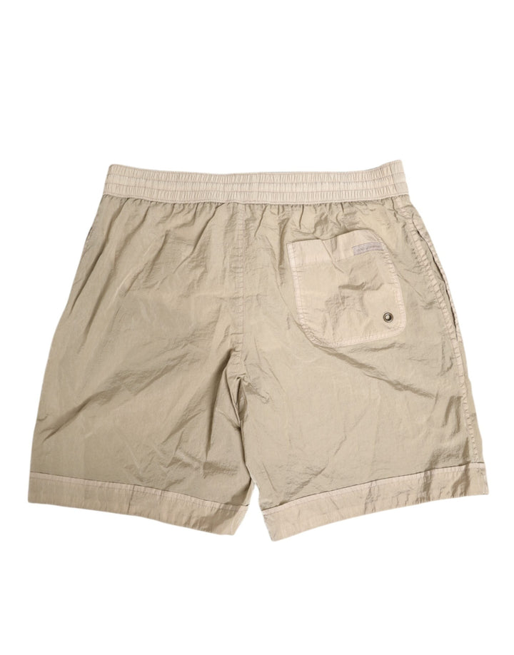 Dolce &amp; Gabbana Beige Nylon Beachwear Men Boxer Short Swimwear