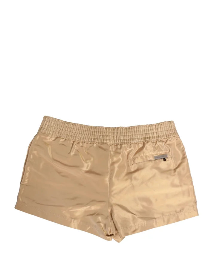 Dolce &amp; Gabbana Beige Polyester Men Boxer Shorts Underwear