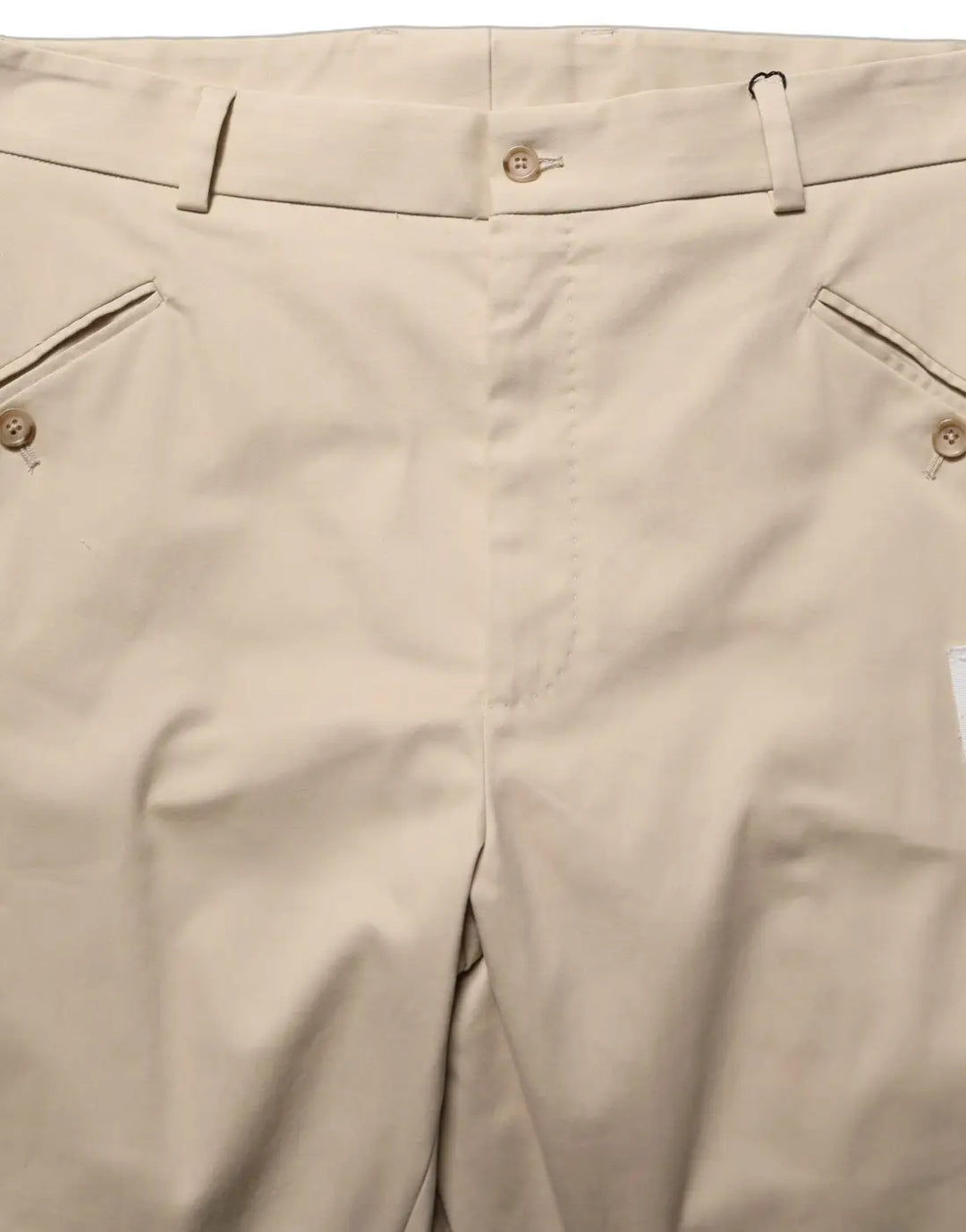 Dolce &amp; Gabbana Beige Re-Editon Mid Waist Tapered Men Pants