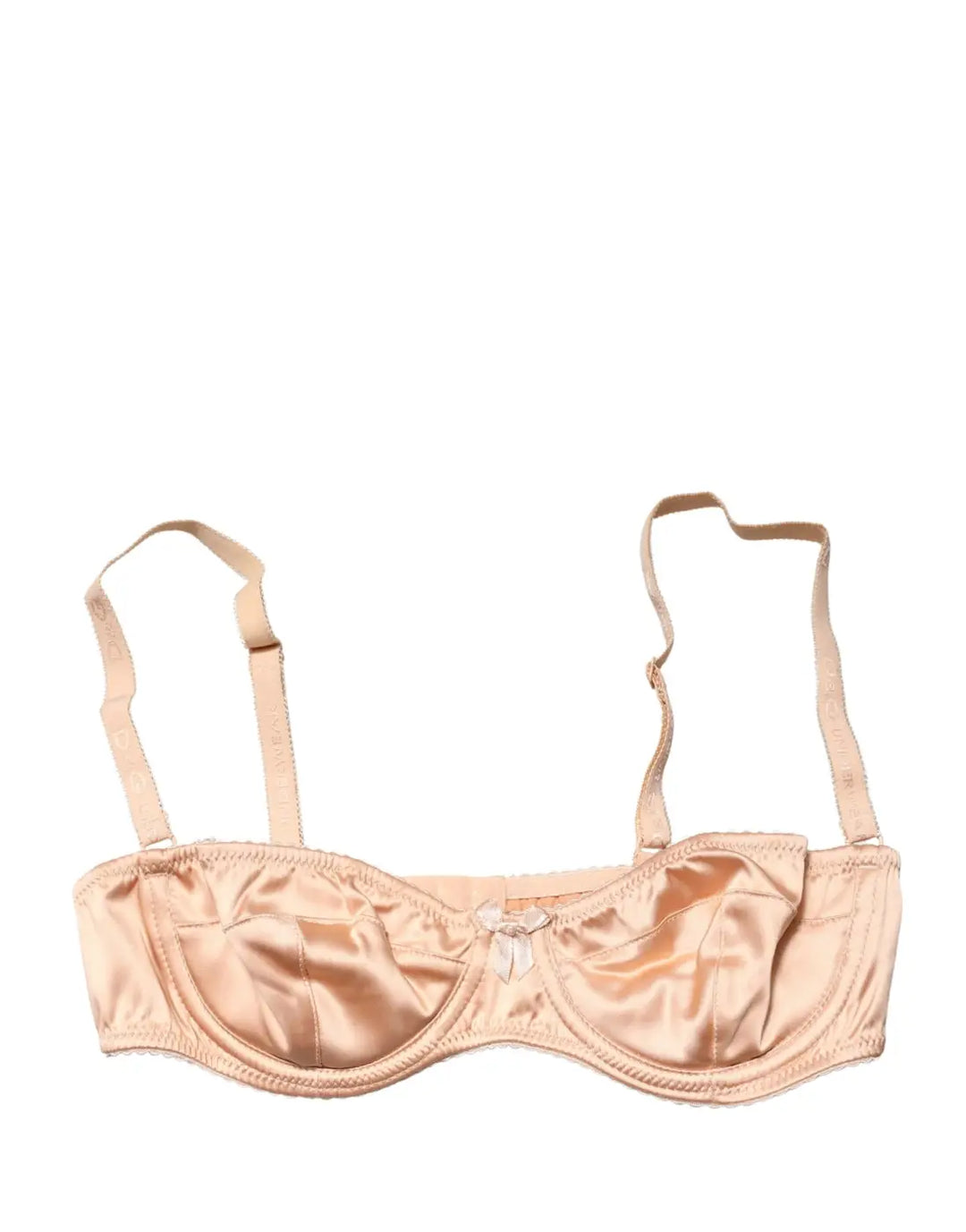Dolce &amp; Gabbana Beige Semi-Pad Underwire Balconette Bra Underwear