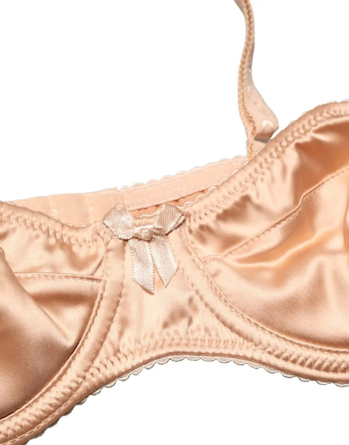 Dolce &amp; Gabbana Beige Semi-Pad Underwire Balconette Bra Underwear