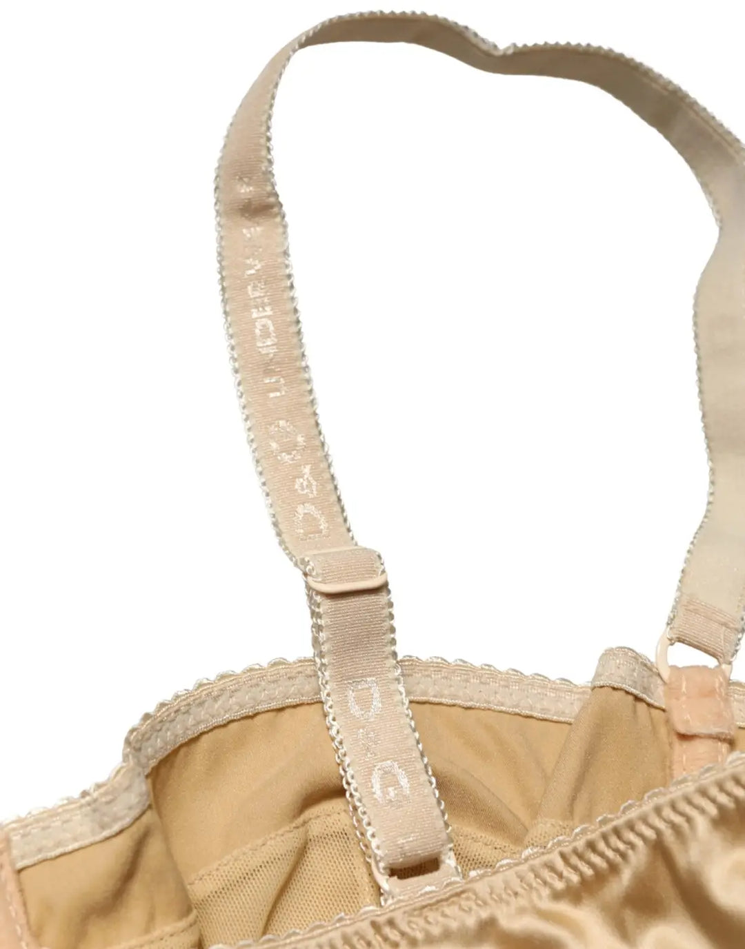 Dolce &amp; Gabbana Beige Semi-Pad Underwire Balconette Bra Underwear