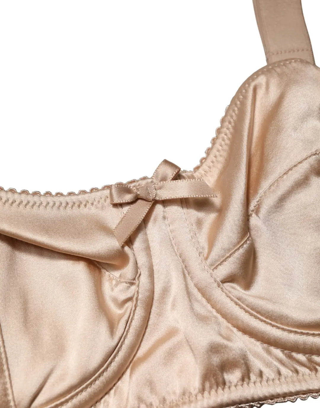 Dolce &amp; Gabbana Beige Semi-Pad Underwire Balconette Bra Underwear