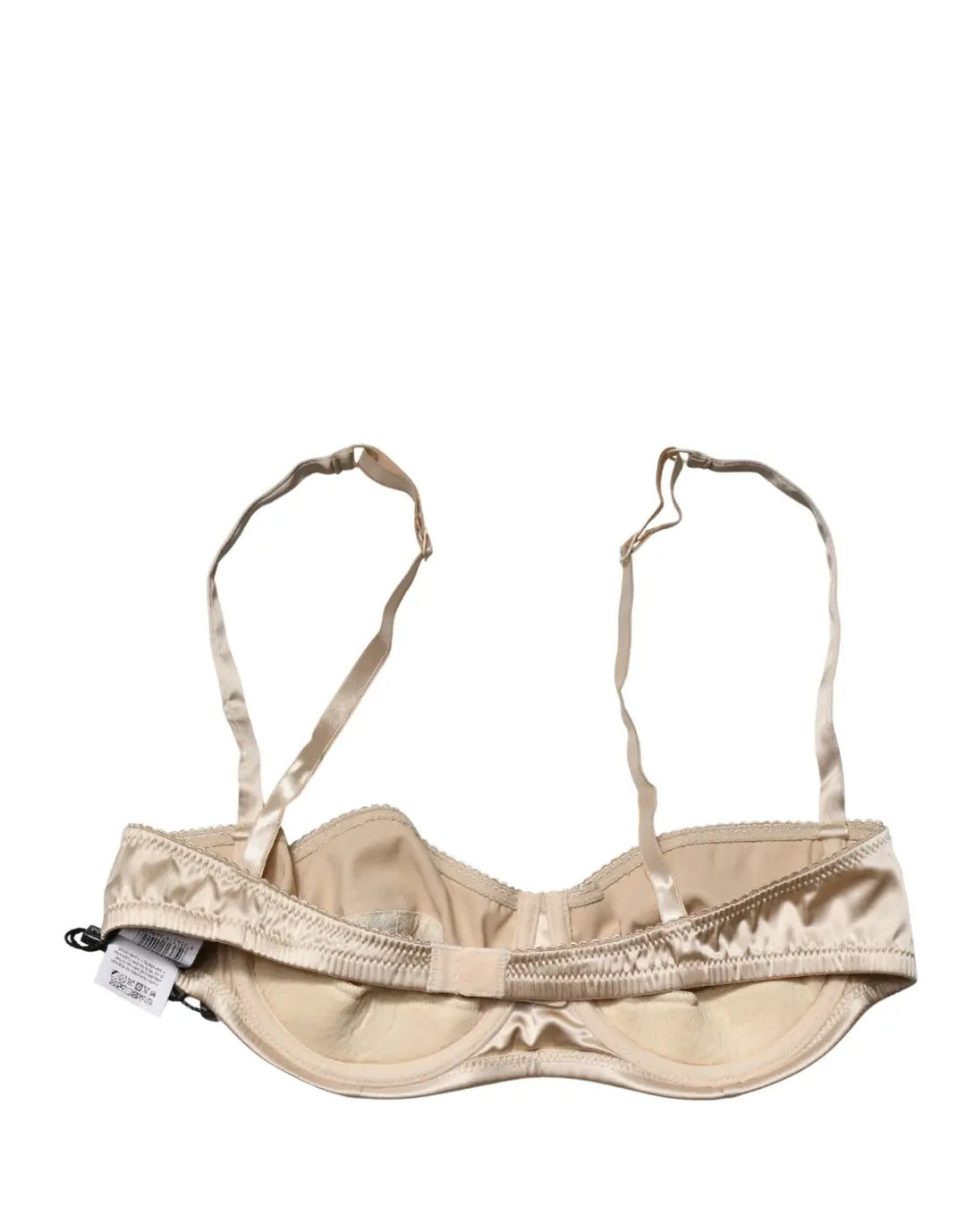 Dolce &amp; Gabbana Beige Semi-Pad Underwire Balconette Bra Underwear