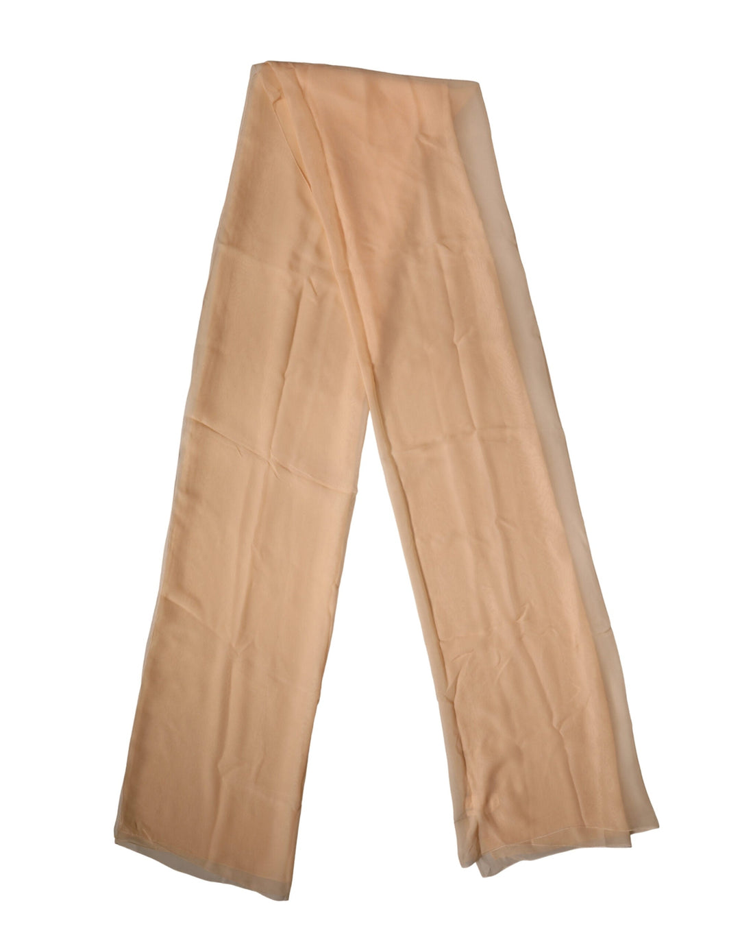 Dolce &amp; Gabbana Beige Silk Neck Wrap Shawl Stole 272cm x 120cm Scarf