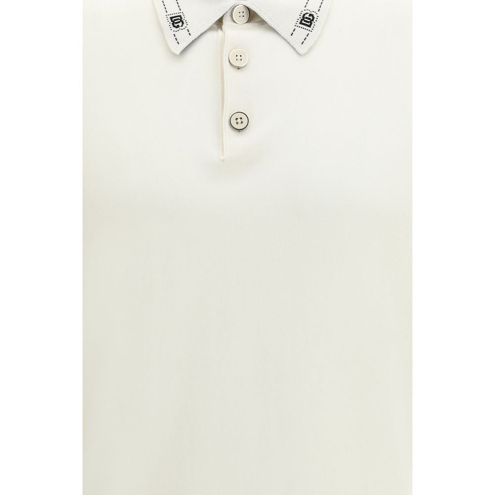 Dolce &amp; Gabbana Beige Silk Polo Shirt