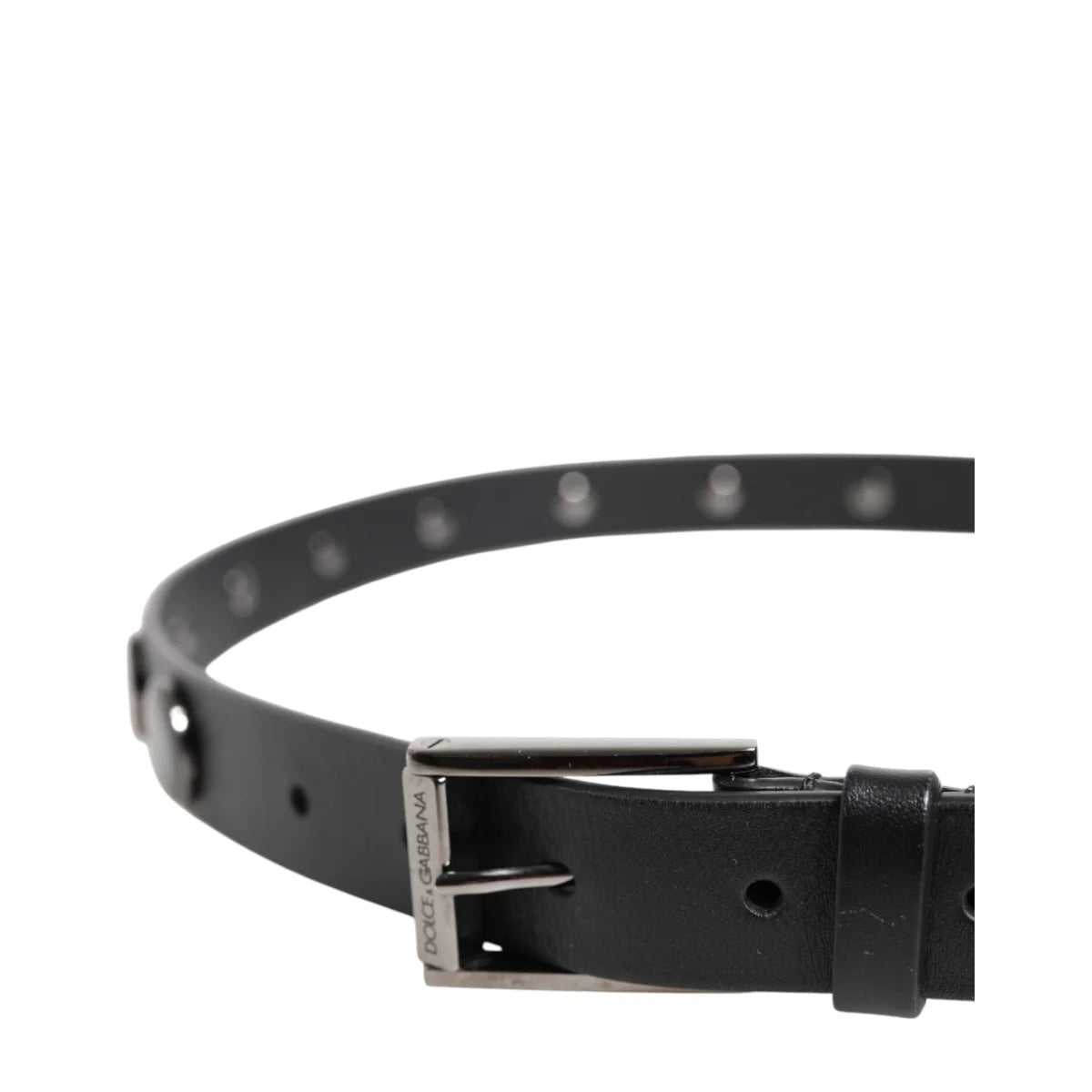 Dolce Gabbana Belt Dress Up Your Look with DG Logo and Silver Buckle &