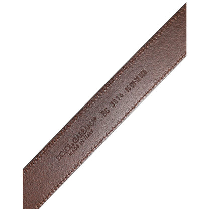 Dolce & Gabbana Belt with Eye-Catching Metal Buckle Closure