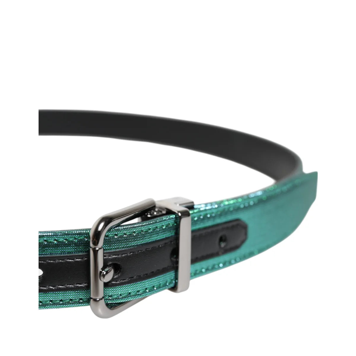 Dolce Gabbana Belt with Eye-Catching Metal Buckle Closure &