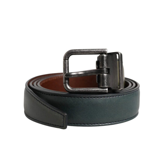 Dolce & Gabbana Belt with Eye-Catching Metal Buckle Closure