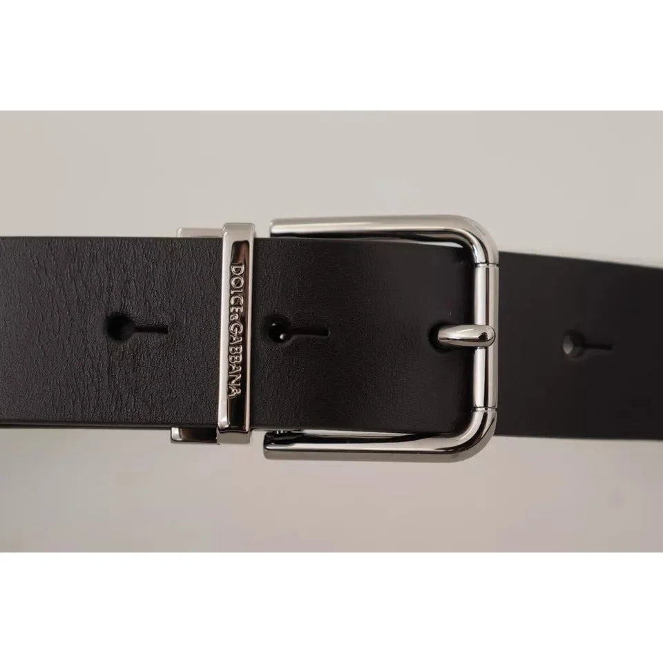 Dolce Gabbana Belt High Quality Leather with Metal Buckle Closure &