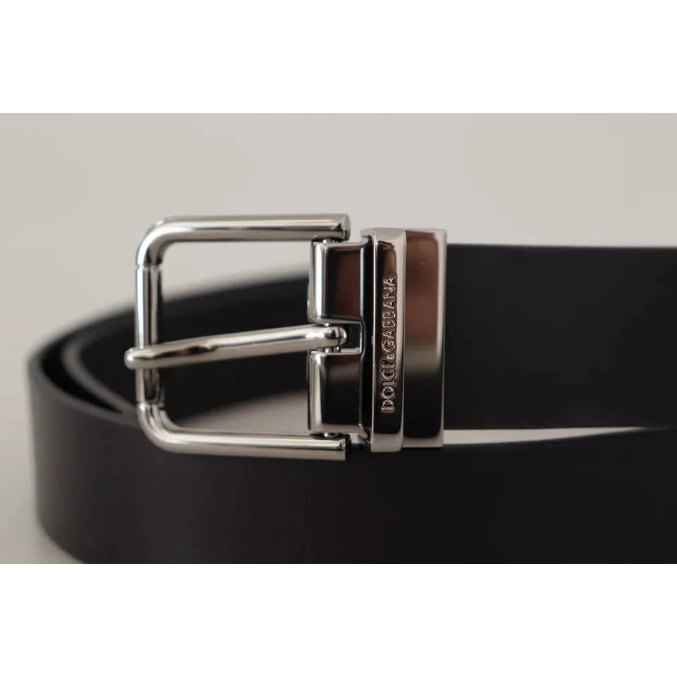 Dolce Gabbana Belt High Quality Leather with Metal Buckle Closure &