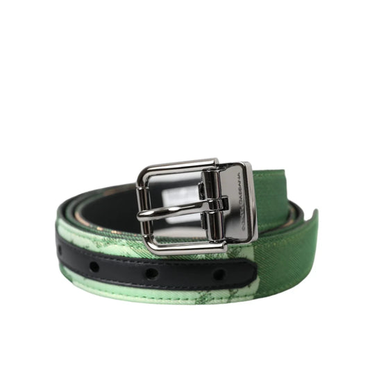 Dolce and Gabbana Belt in High-Quality Leather with Metal Buckle Closure &