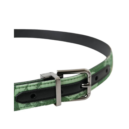 Dolce and Gabbana Belt in High-Quality Leather with Metal Buckle Closure &