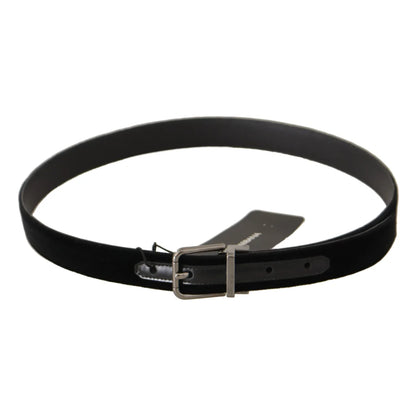 Dolce Gabbana Belt in Luxe Leather with Signature Metal Buckle &
