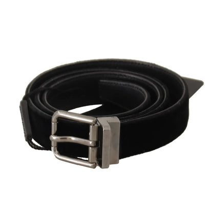 Dolce Gabbana Belt in Luxe Leather with Signature Metal Buckle &