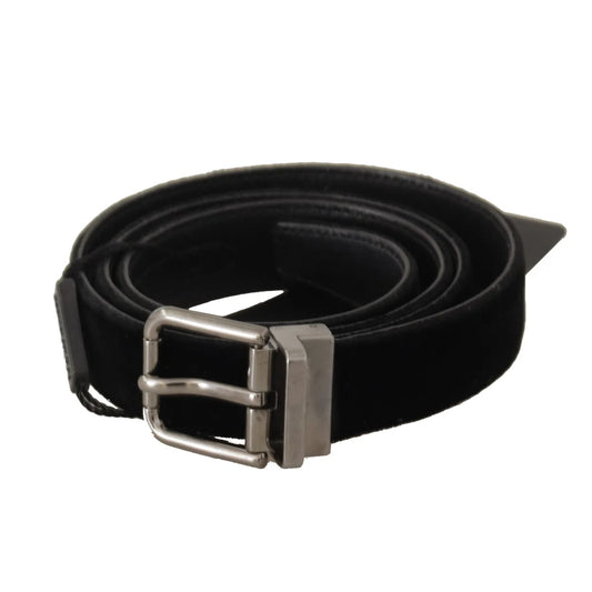 Dolce Gabbana Belt in Luxe Leather with Signature Metal Buckle &