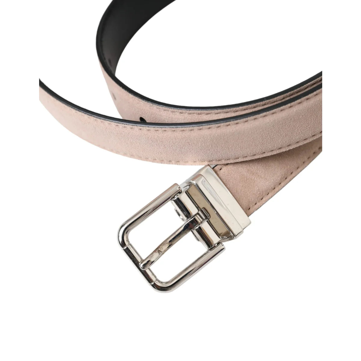 Dolce Gabbana Belt in Luxe Leather with Signature Metal Buckle &