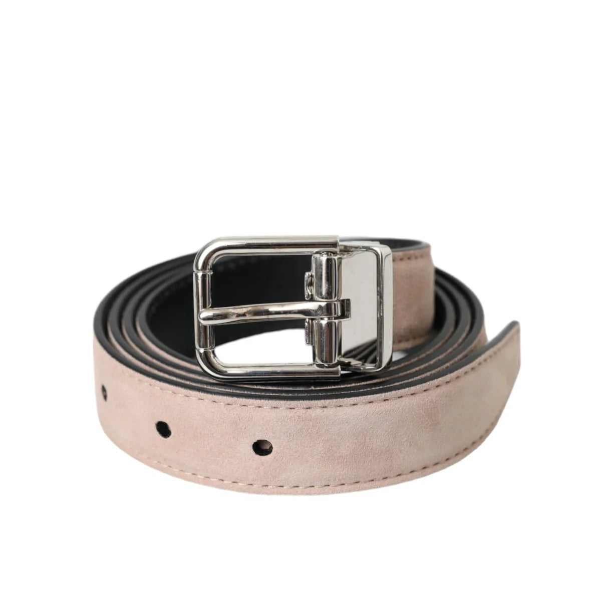 Dolce Gabbana Belt in Luxe Leather with Signature Metal Buckle &