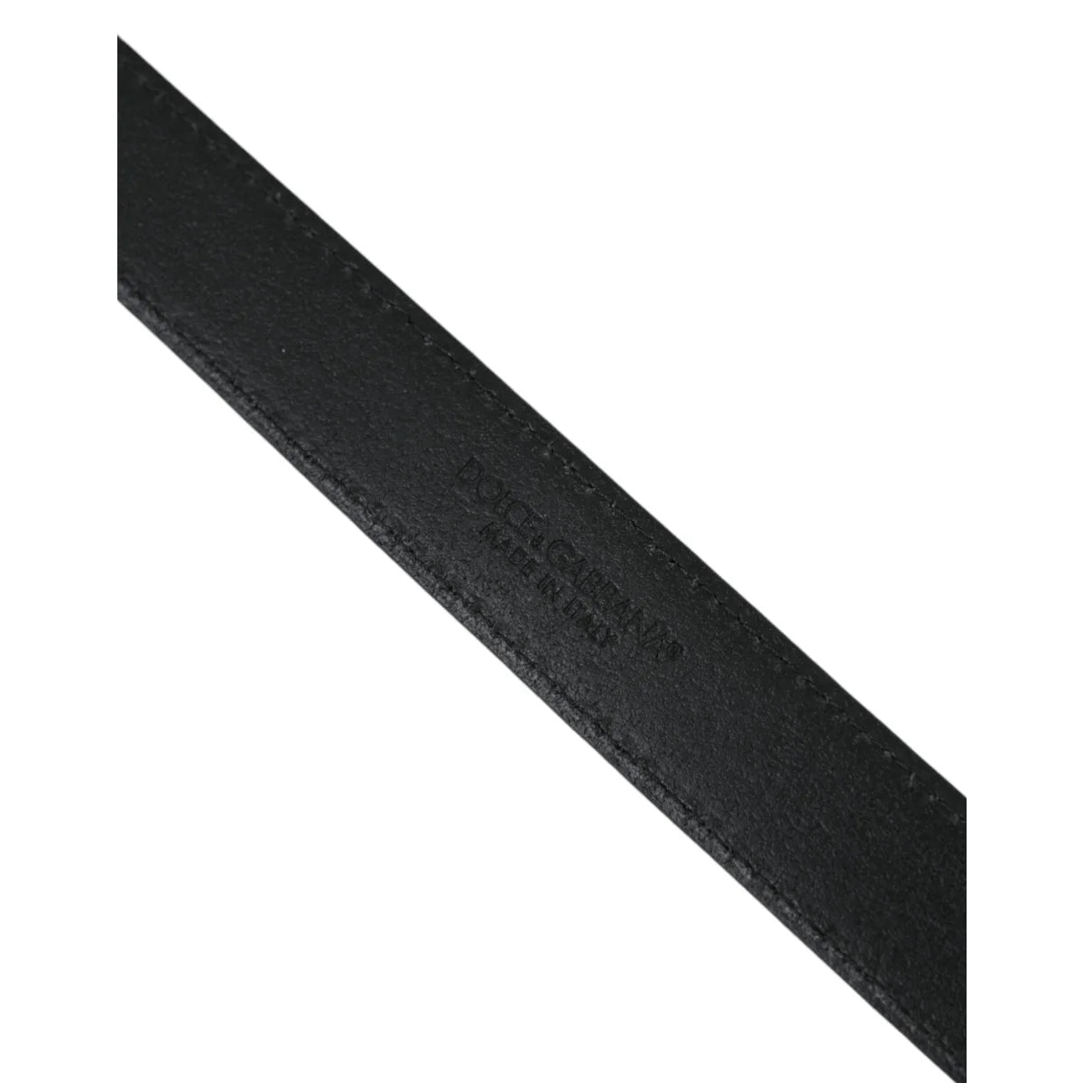 Dolce Gabbana Belt in Luxe Leather with Signature Metal Buckle &