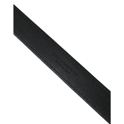 Dolce Gabbana Belt in Luxe Leather with Signature Metal Buckle &