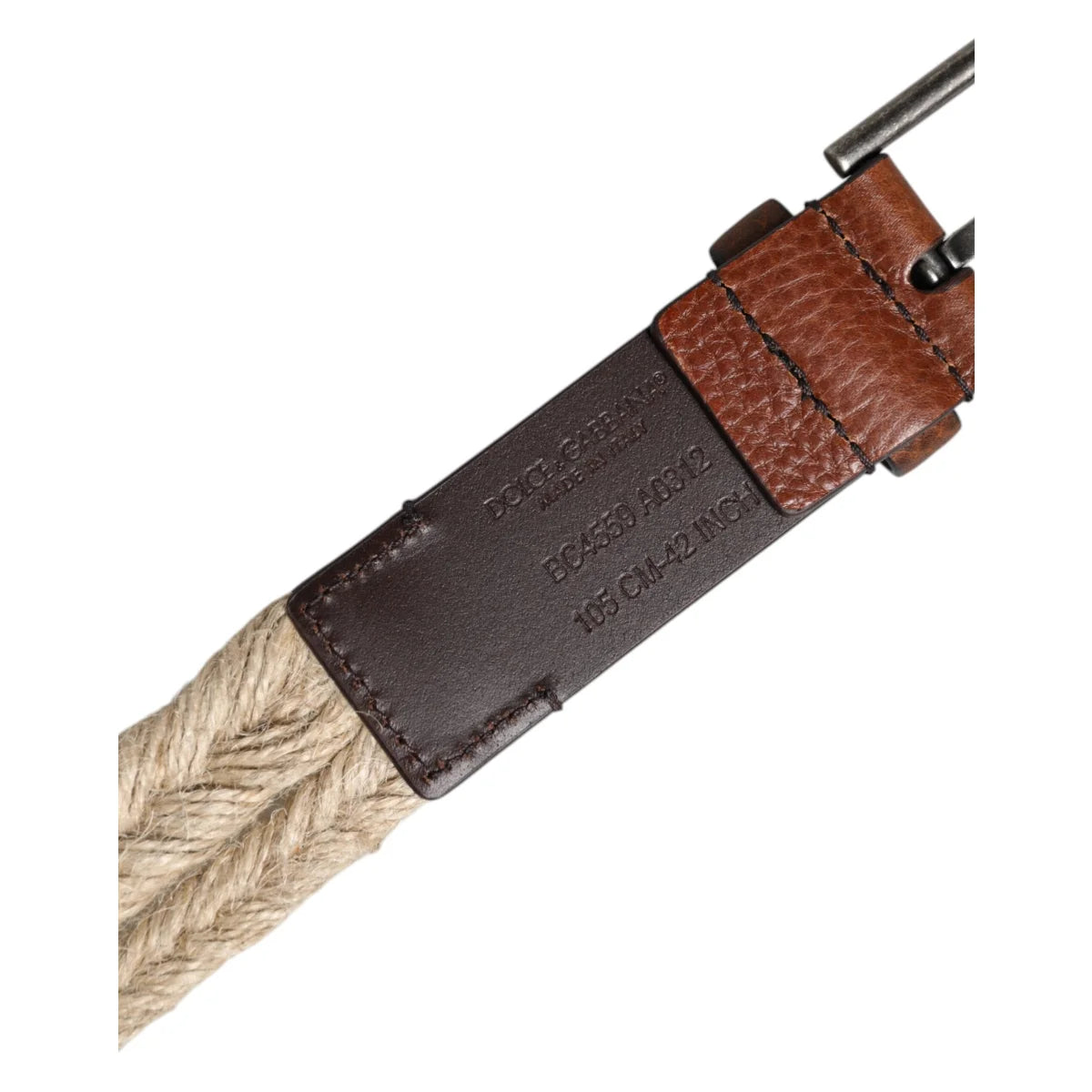 Dolce Gabbana Belt with Metal Buckle Adds Flair to Any Outfit &