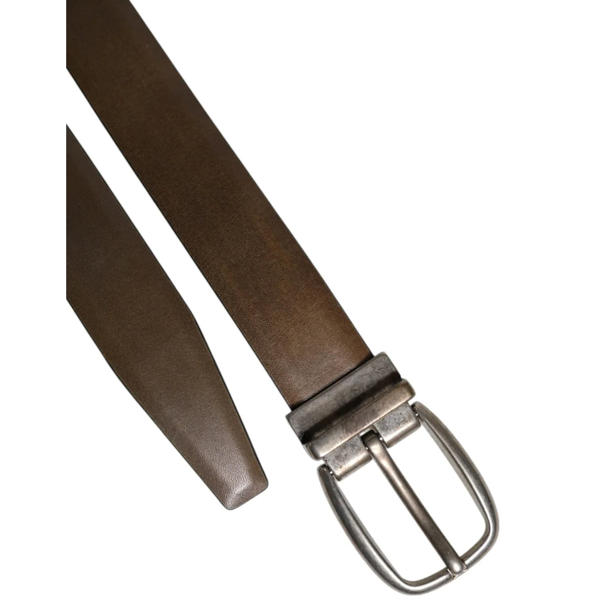 Dolce Gabbana Belt with Metal Buckle in Luxurious Leather &