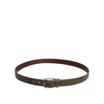 Dolce Gabbana Belt with Metal Buckle in Luxurious Leather &