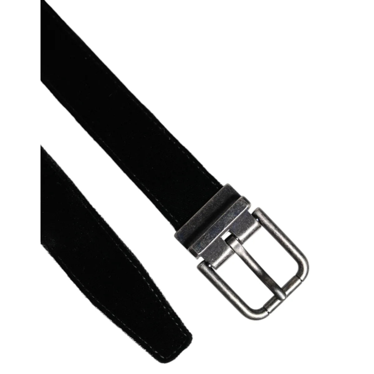 Dolce Gabbana Belt with Metal Buckle in Premium Leather &