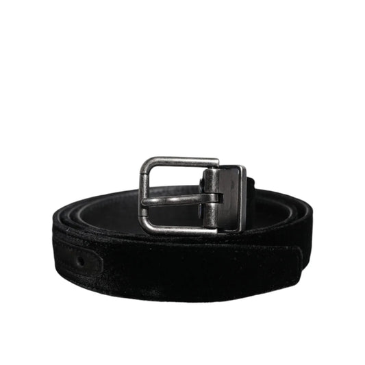 Dolce Gabbana Belt with Metal Buckle in Premium Leather &