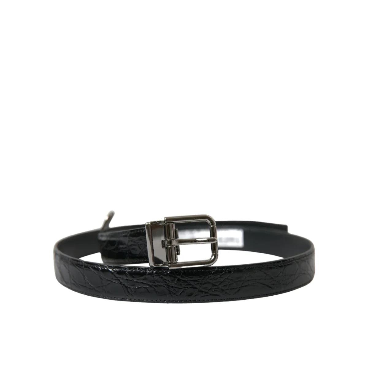 Dolce Gabbana Belt Radiates Italian Elegance with Striking Metal Buckle &