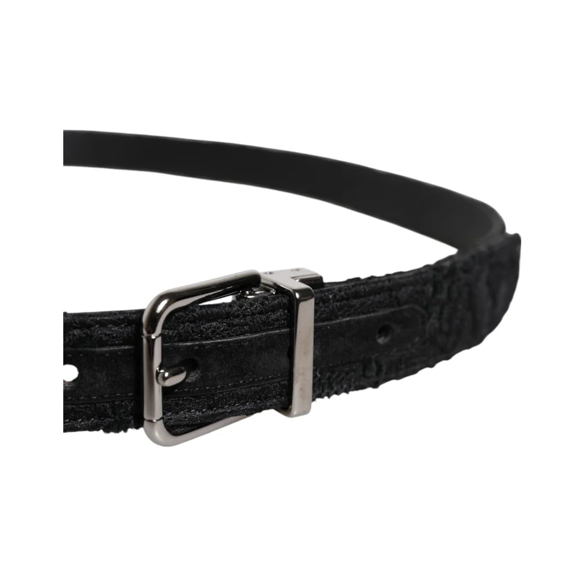 Dolce Gabbana Belt Sensation with Striking Silver Metal Buckle &