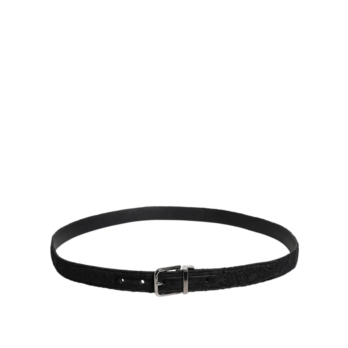 Dolce Gabbana Belt Sensation with Striking Silver Metal Buckle &