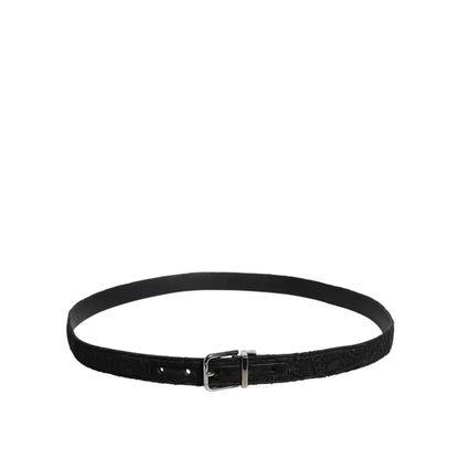 Dolce Gabbana Belt Sensation with Striking Silver Metal Buckle &