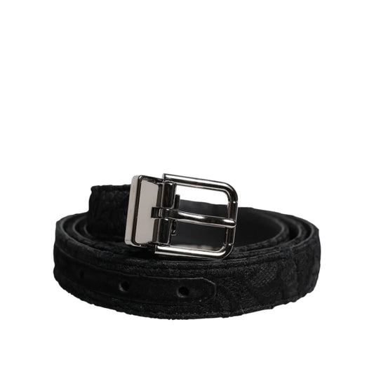 Dolce Gabbana Belt Sensation with Striking Silver Metal Buckle &