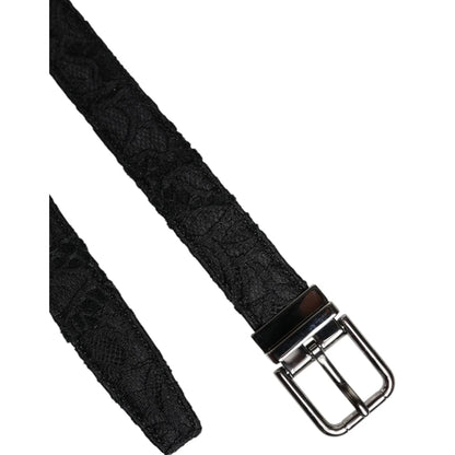 Dolce Gabbana Belt Sensation with Striking Silver Metal Buckle &
