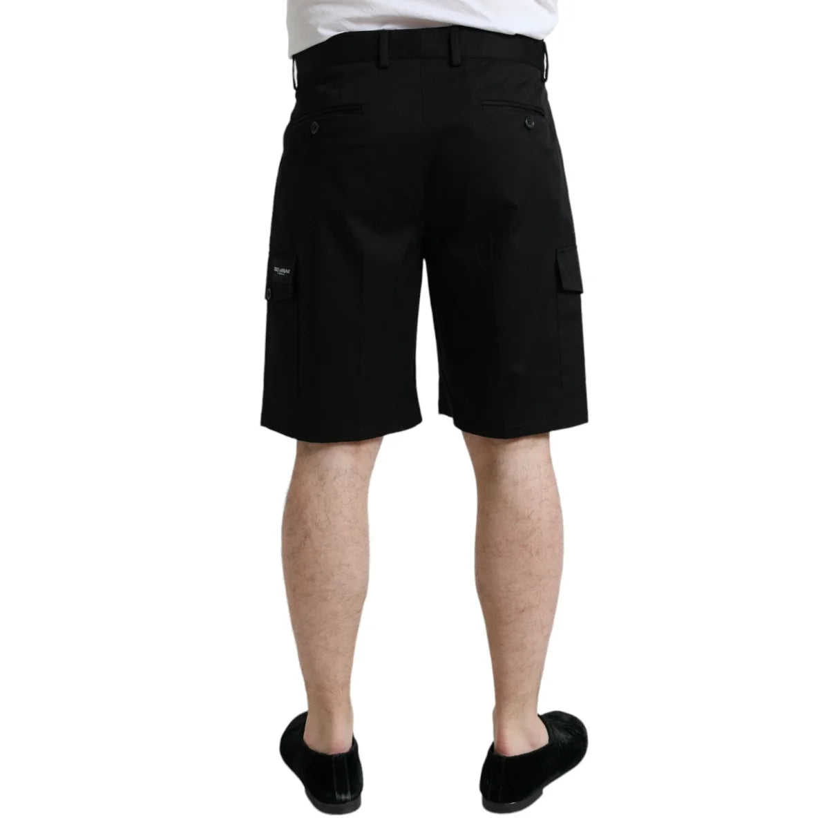 Dolce Gabbana Bermuda Cargo Shorts in Virgin Wool Elegance &