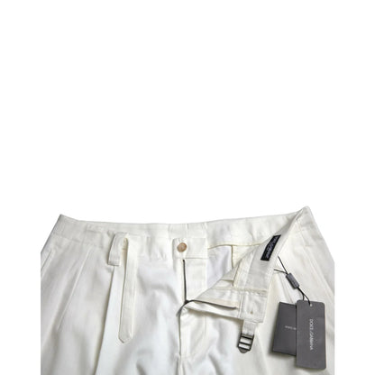 Dolce & Gabbana Bermuda Denim Shorts with Signature Button Closure