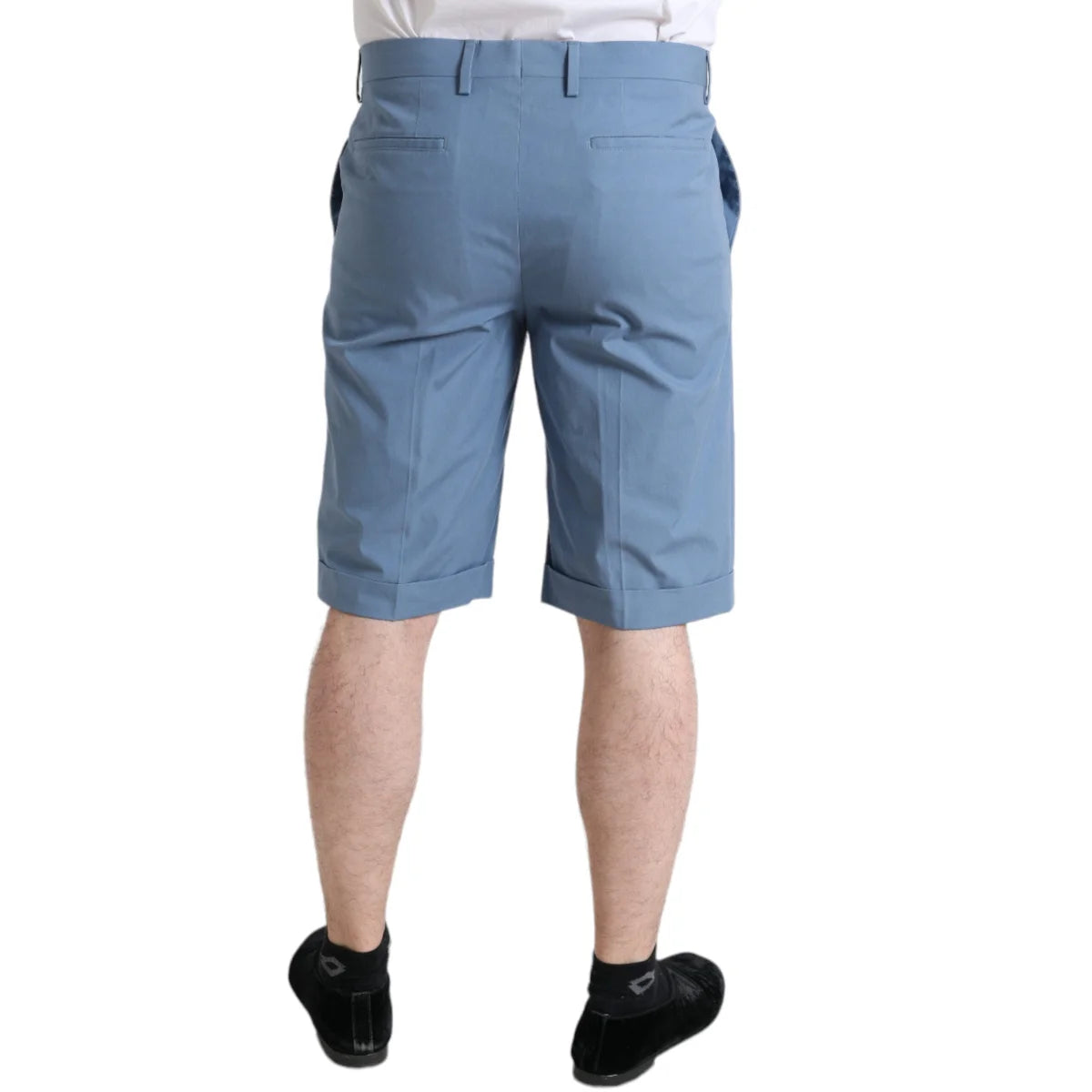 Dolce & Gabbana Bermuda Shorts Sky Blue Cotton Elegance