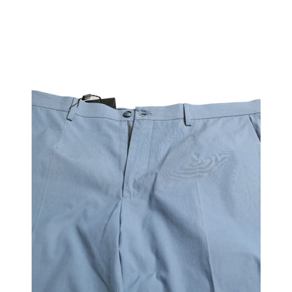 Dolce & Gabbana Bermuda Shorts Sky Blue Cotton Elegance