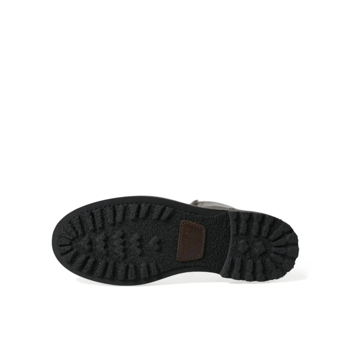 Dolce & Gabbana Bi Color Calf Leather Dress Boots Sizzle Rubber Sole