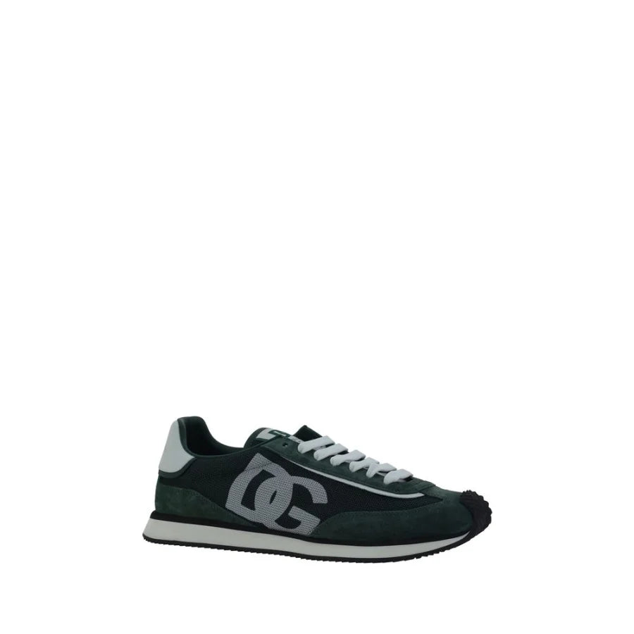 Dolce & Gabbana Bicolor Calf Leather Bos Taurus Athletic Sneakers