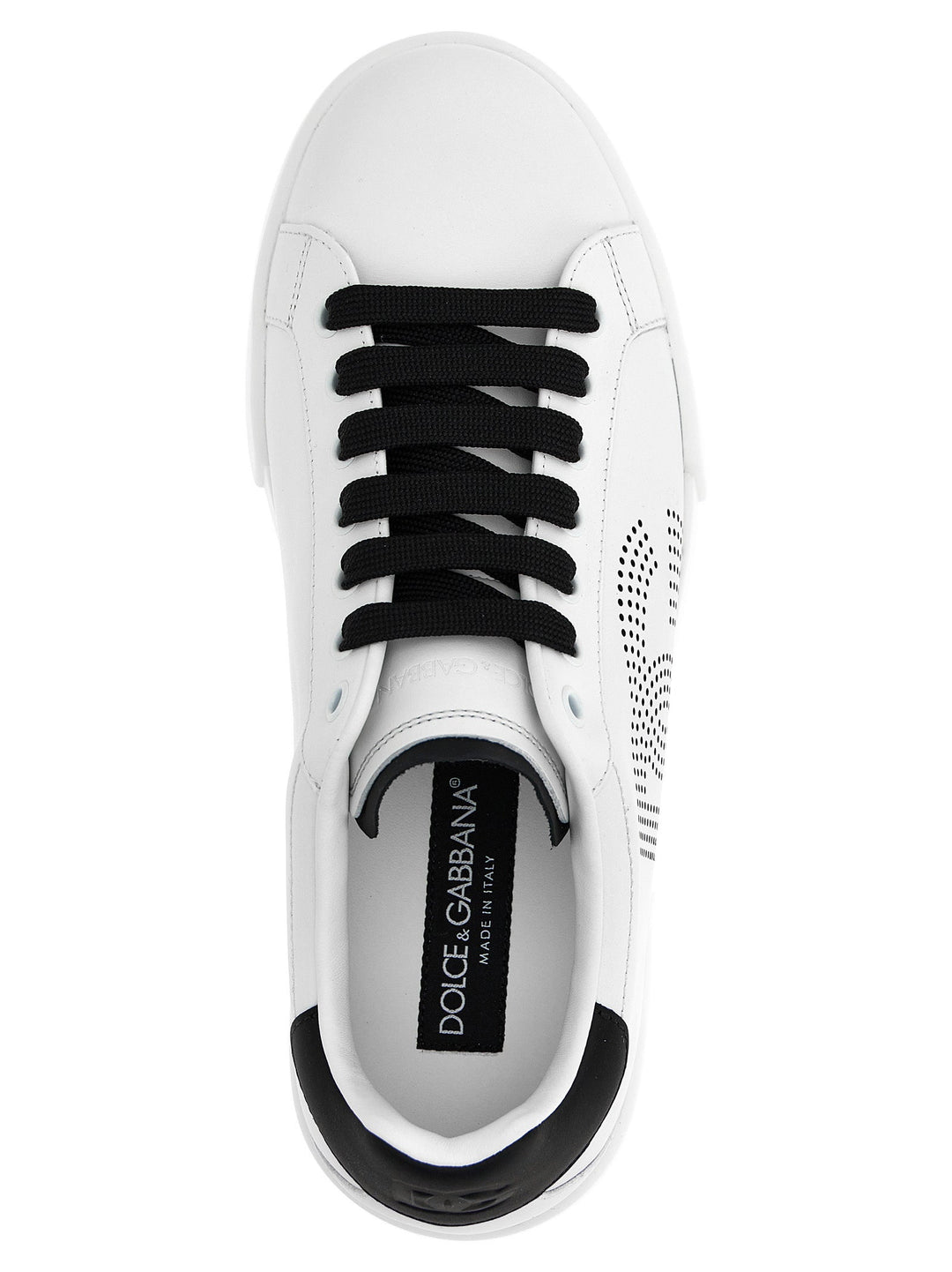 Dolce &amp; Gabbana Bicolor Calfskin Low Top Sneakers