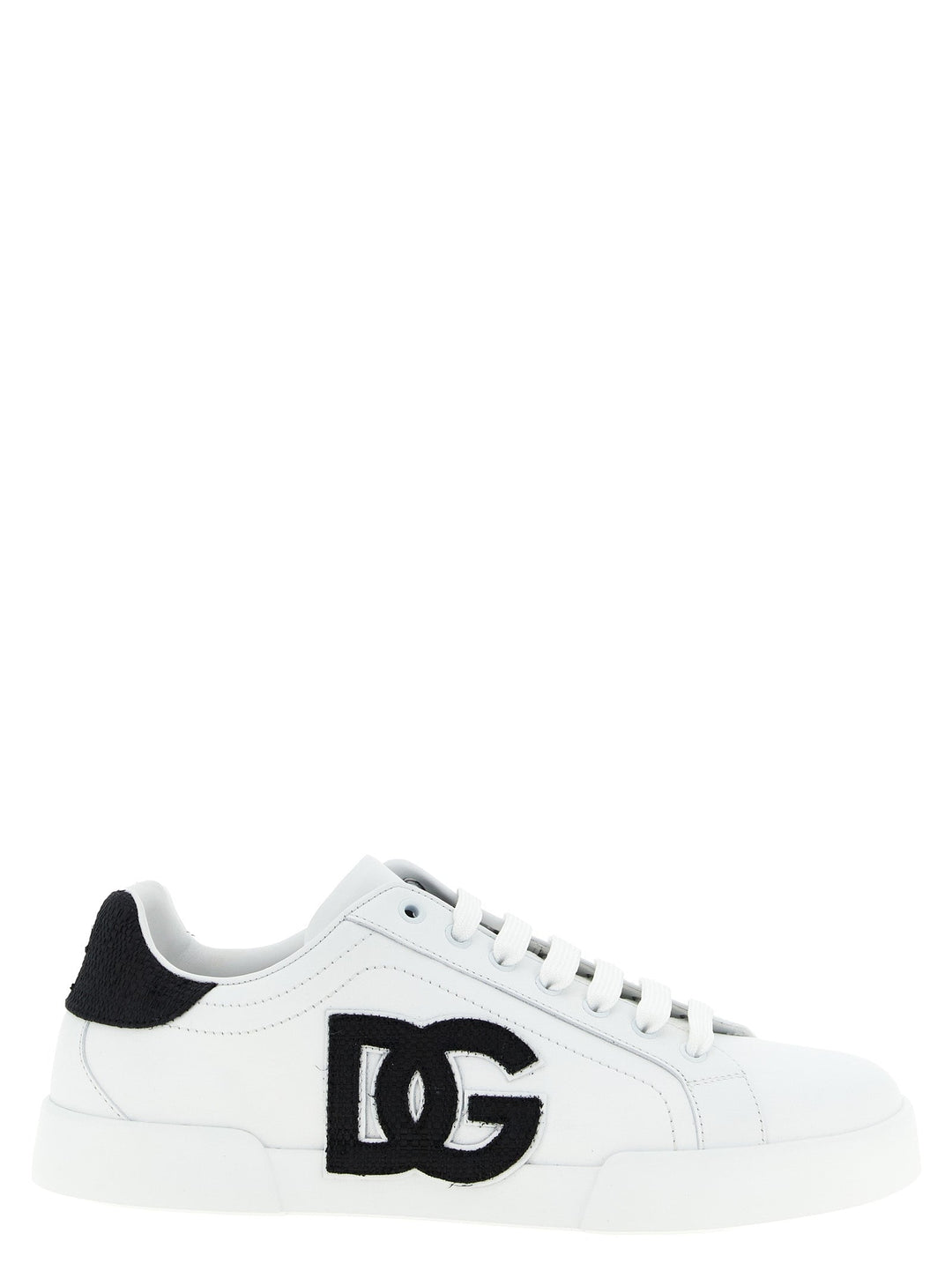 Dolce &amp; Gabbana Bicolor Calfskin Low Top Sneakers