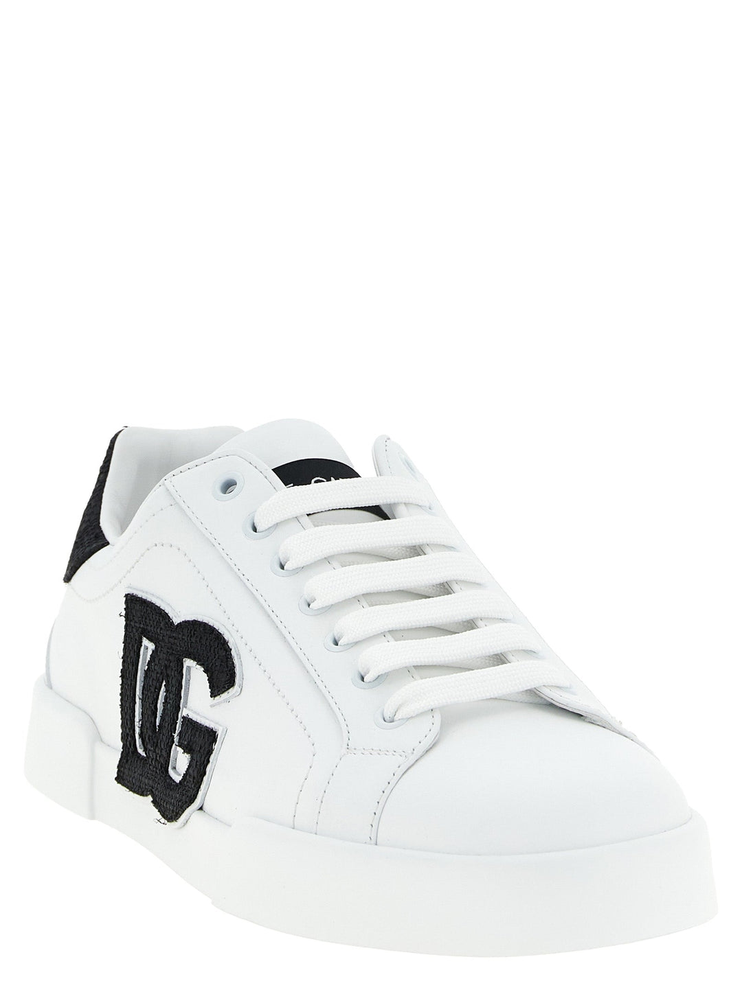 Dolce &amp; Gabbana Bicolor Calfskin Low Top Sneakers