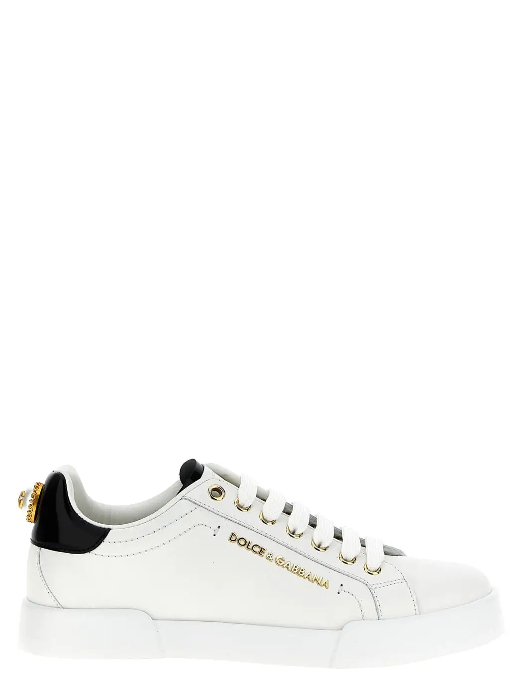 Dolce & Gabbana Bicolor Calfskin Low Top Sneakers